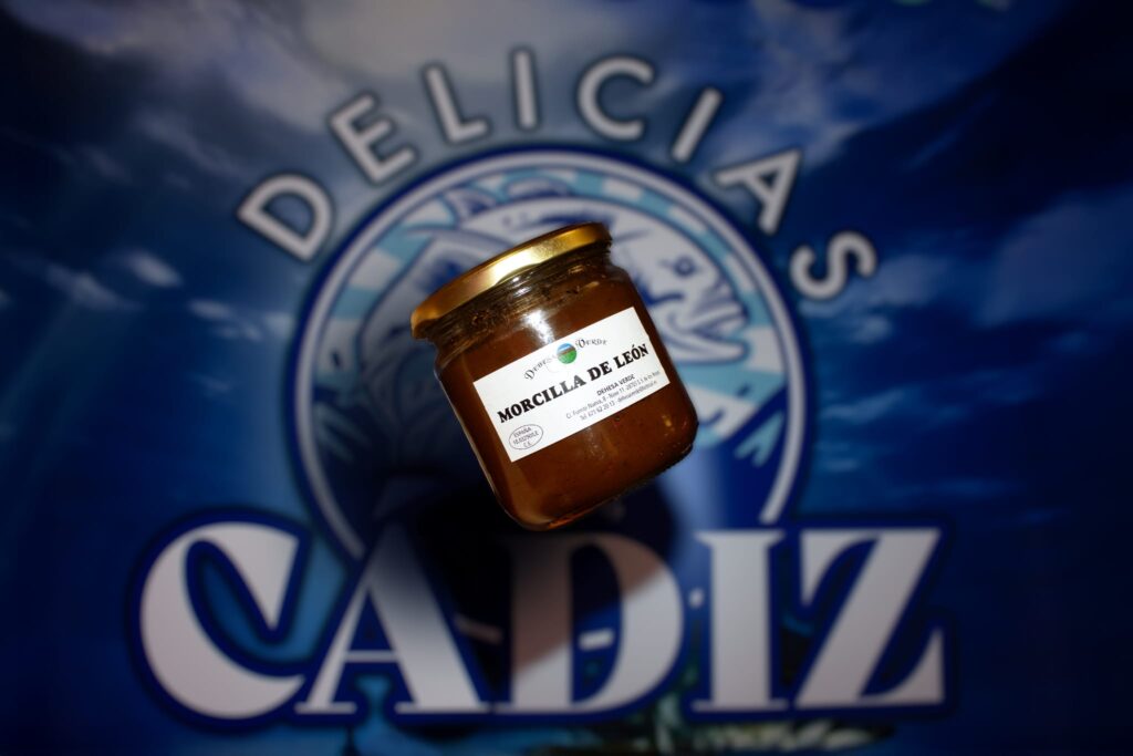 Crema de morcilla de león