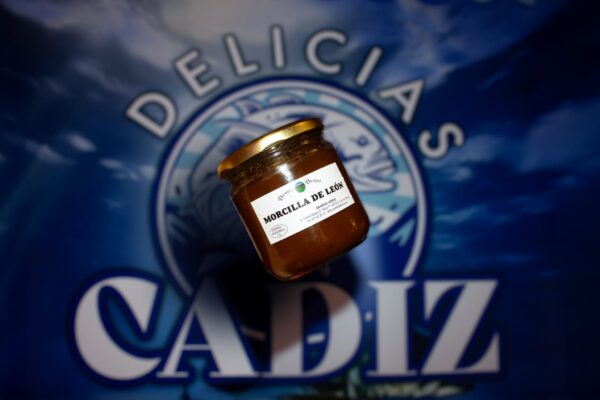 Crema de morcilla de león